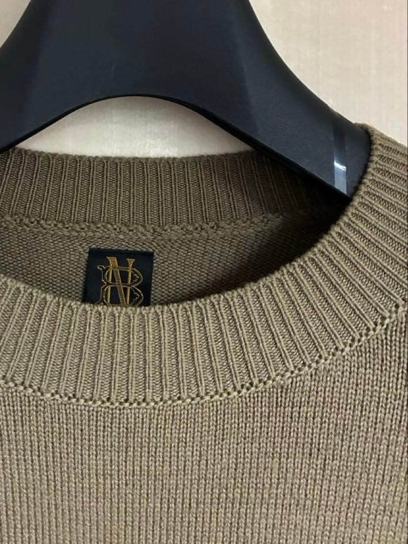 BATONER エイジングウール RAGLAN SLEEVE CREW NECK