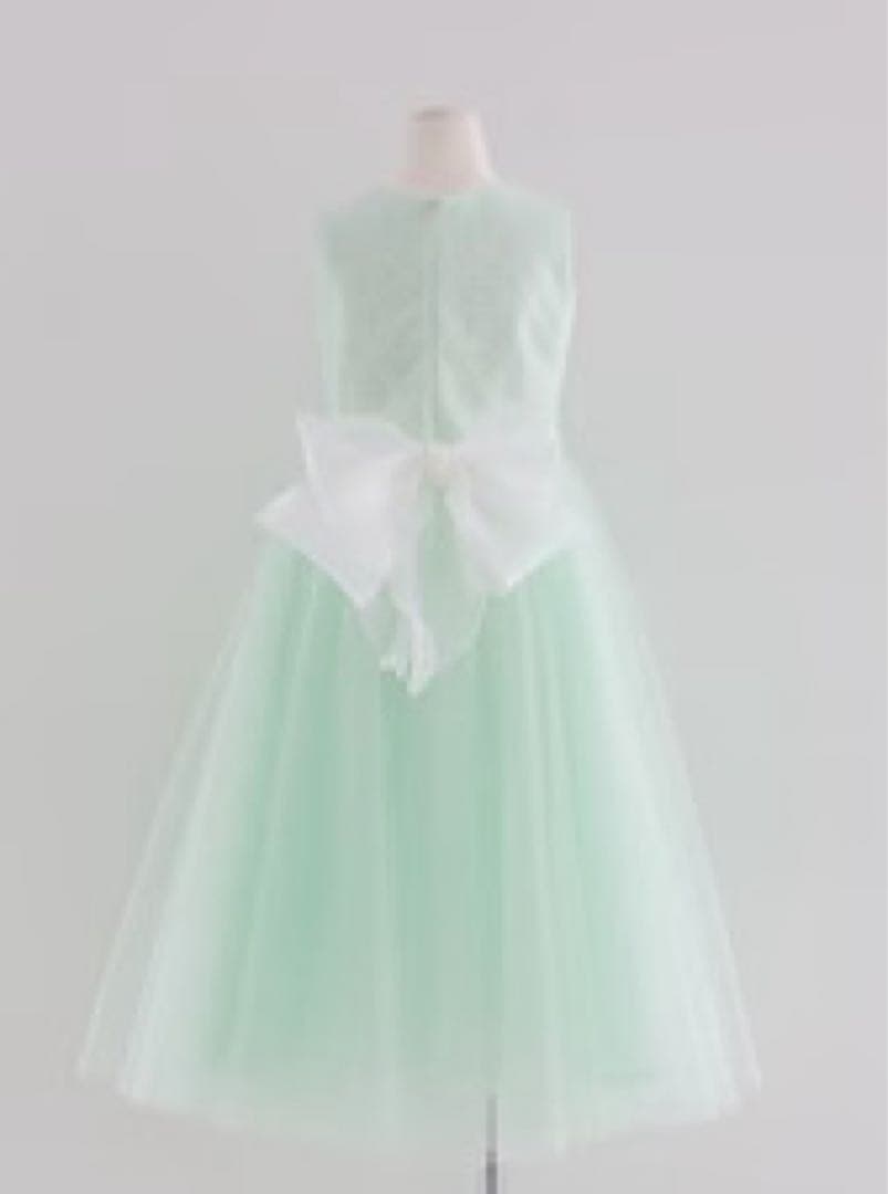 DRESCCO ミント ロング　ドレス パール　フラワー　ドレスコ