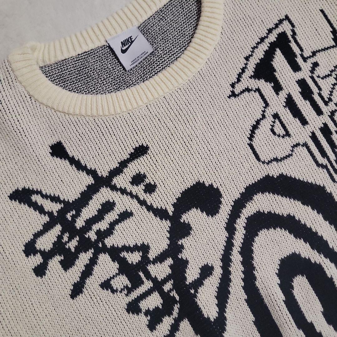 Stussy x Nike IconKnit Sweater Naturalレア