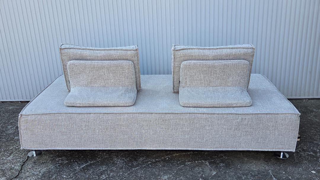 SPIGA+VALENTINEスピガバレンタイン3Pアームレスソファ直接引取歓迎