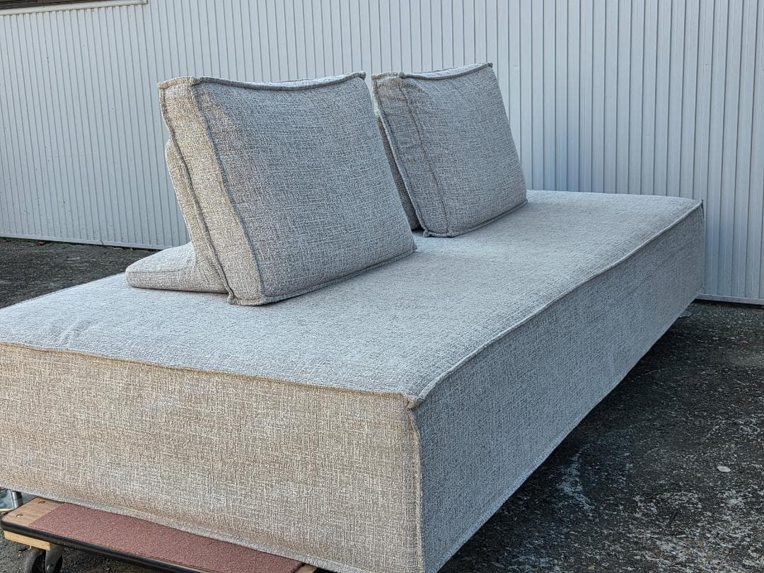 SPIGA+VALENTINEスピガバレンタイン3Pアームレスソファ直接引取歓迎