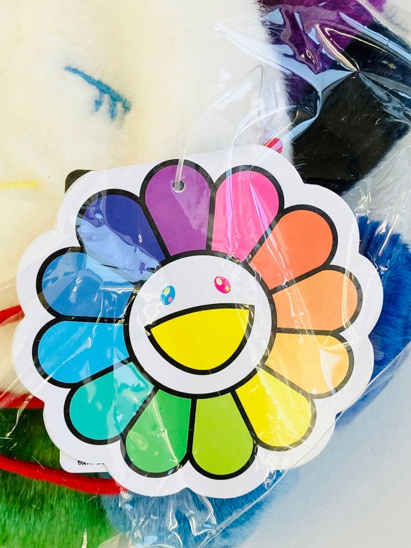 村上隆　カイカイキキ　お花 ポシェット　レインボー ホワイト イエロー