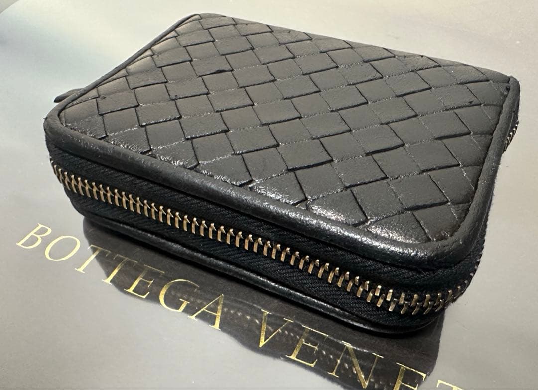 【付属品付】ボッテガヴェネタ イントレチャートケース/ラム/黒1️⃣✨✨