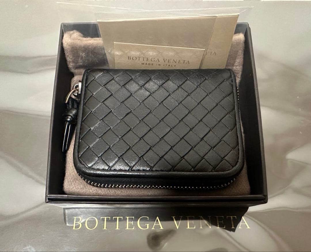 【付属品付】ボッテガヴェネタ イントレチャートケース/ラム/黒1️⃣✨✨