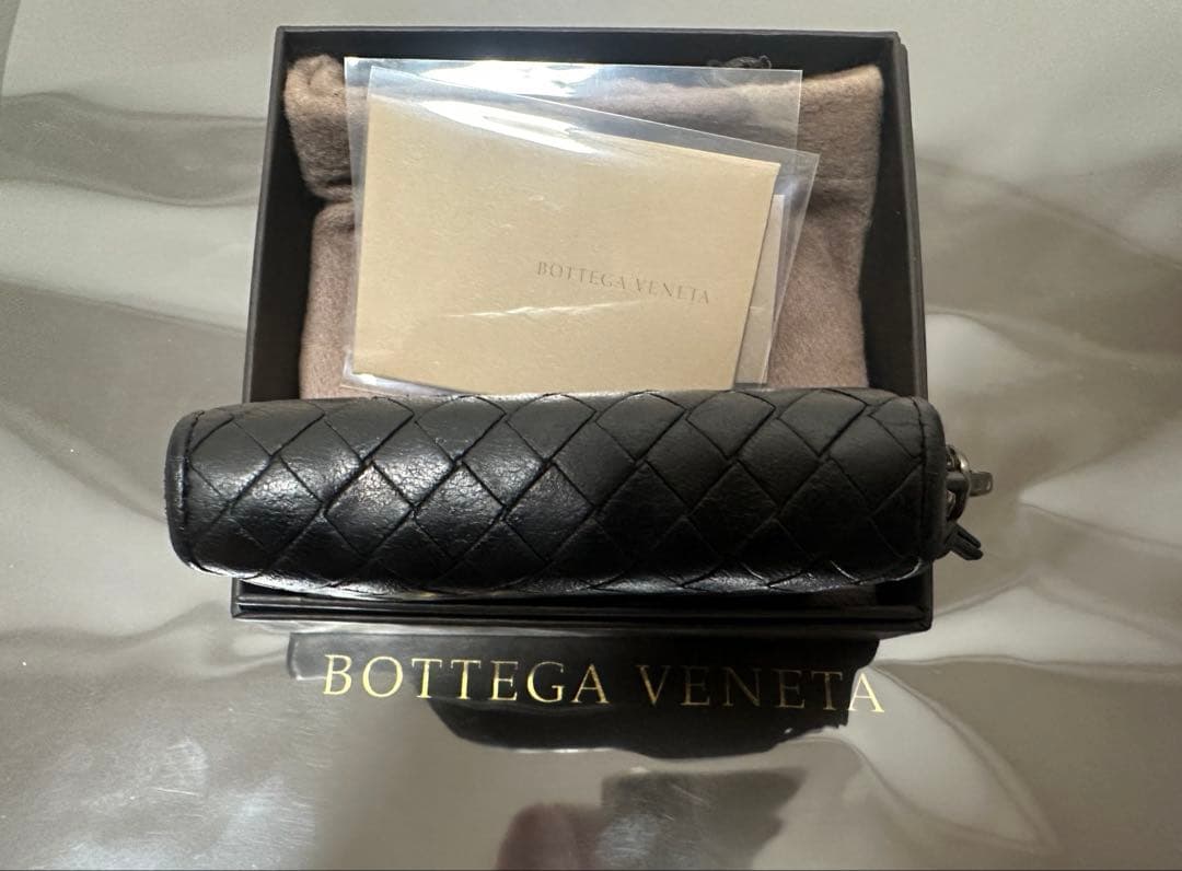 【付属品付】ボッテガヴェネタ イントレチャートケース/ラム/黒1️⃣✨✨