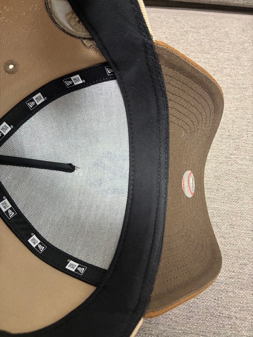 ニューエラ キャップ　カスタム　アイスラテ コーヒー　ニューヨークヤンキース