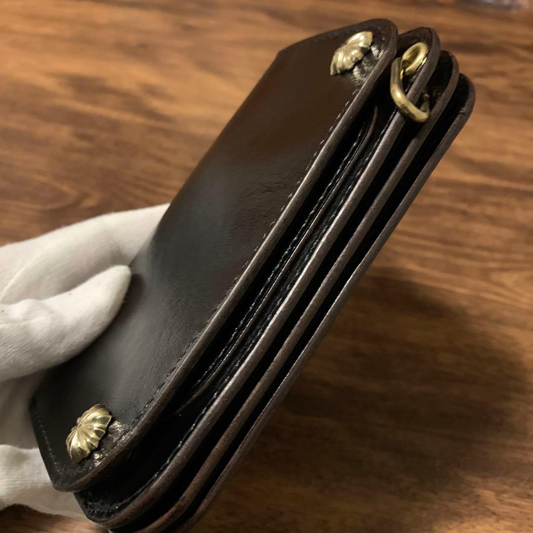 トラッカーウォレット　ミドル　CA008 コードバン引き紐付き