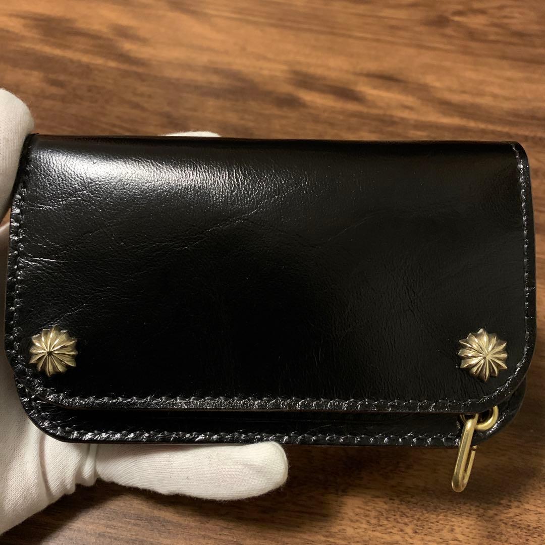 トラッカーウォレット　ミドル　CA008 コードバン引き紐付き