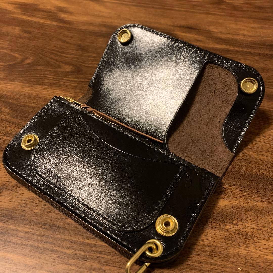 トラッカーウォレット　ミドル　CA008 コードバン引き紐付き