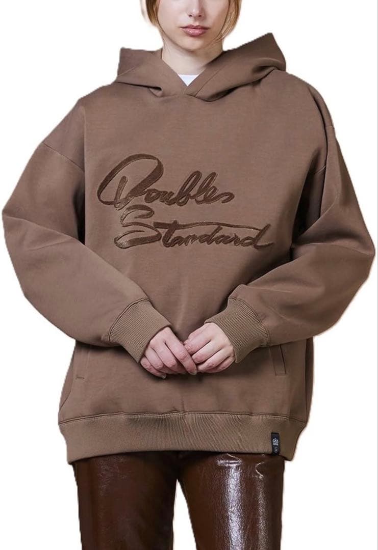 ダブルスタンダードクロージング　ハブラシ刺繍 ダンボールパーカー