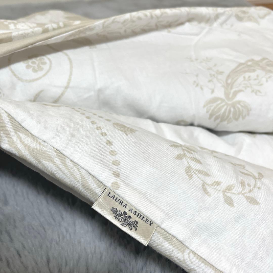 ローラアシュレイ　ジョゼッテ　シングルサイズ掛け布団カバー　ライトグレー