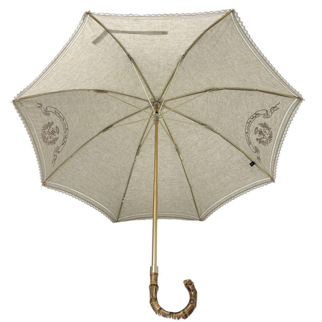 希少✨POLO RALPH LAUREN ホースロゴ　バンブー　フリル付　長傘