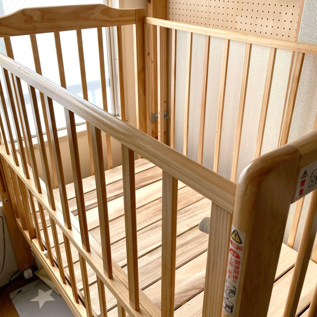 【カトージ】ハイシートベビーベッド/レギュラーサイズ