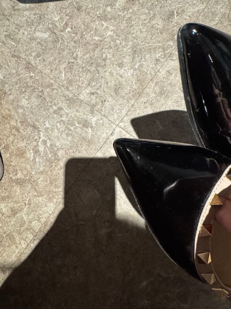 VALENTINO スタッズフラットシューズ　バレリーナシューズ　ヴァレンティノ