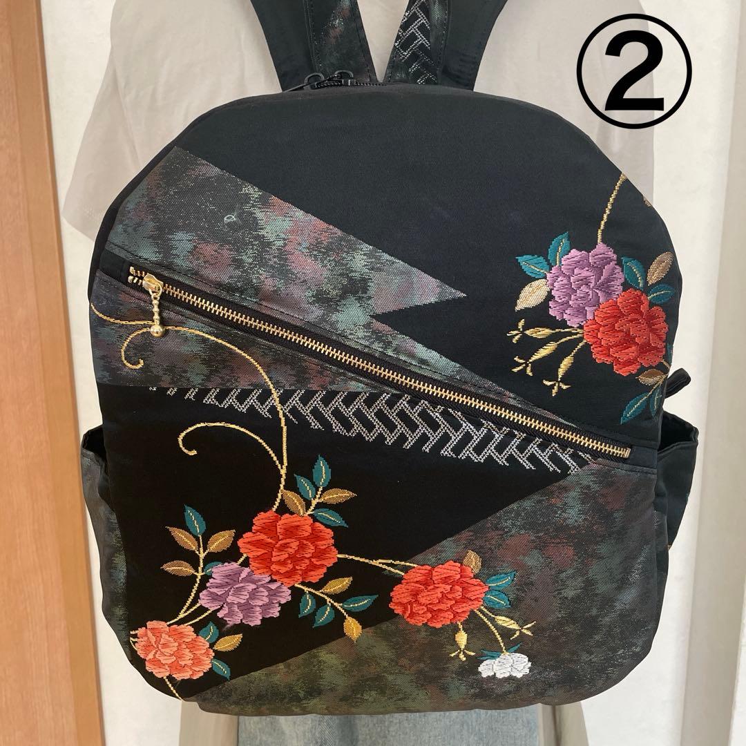 帯リメイクリュック①10-10 ②10-11 ④10-12