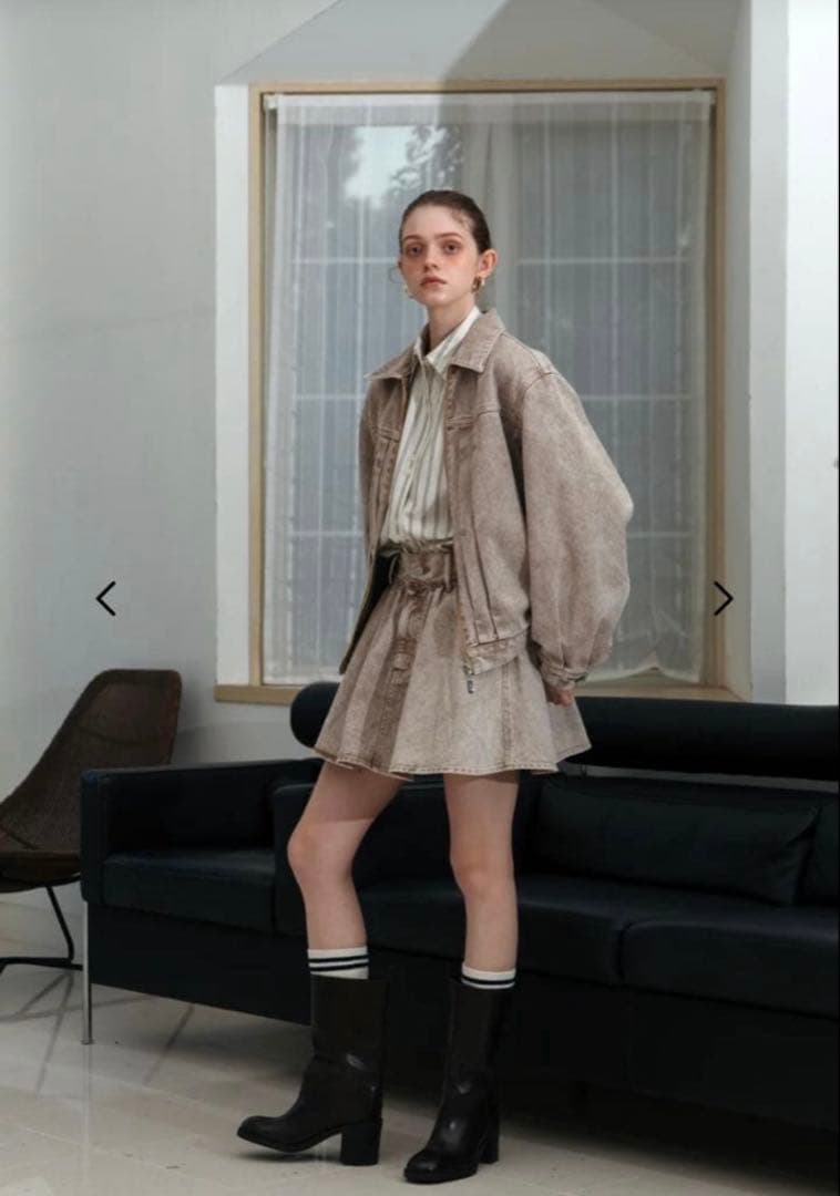 【thetoe】Olympia Denim Skirt Mサイズ