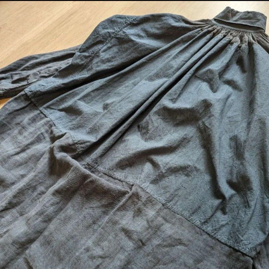 【最終価格】1900s フレンチアンティーク　インディゴリネンスモック
