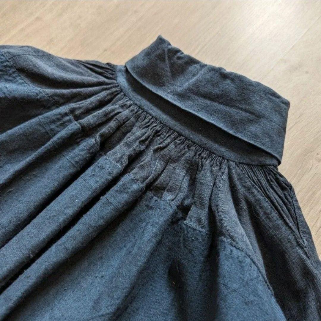 【最終価格】1900s フレンチアンティーク　インディゴリネンスモック