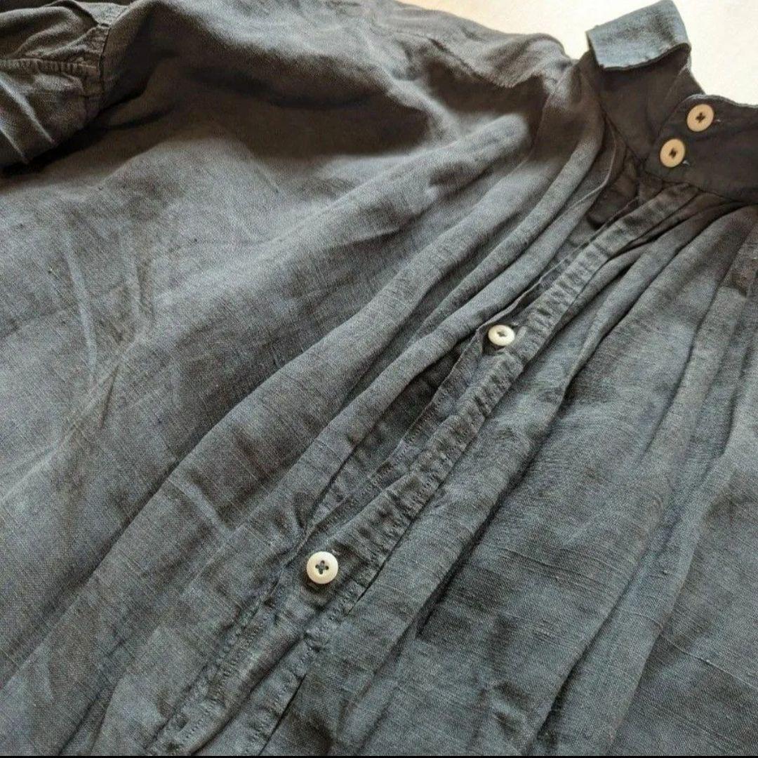 【最終価格】1900s フレンチアンティーク　インディゴリネンスモック