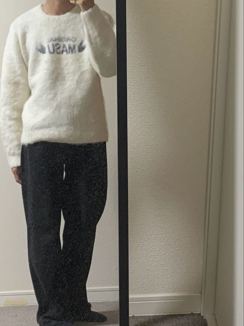 MASU オリジナルロゴ ニットセーター　サイズ44