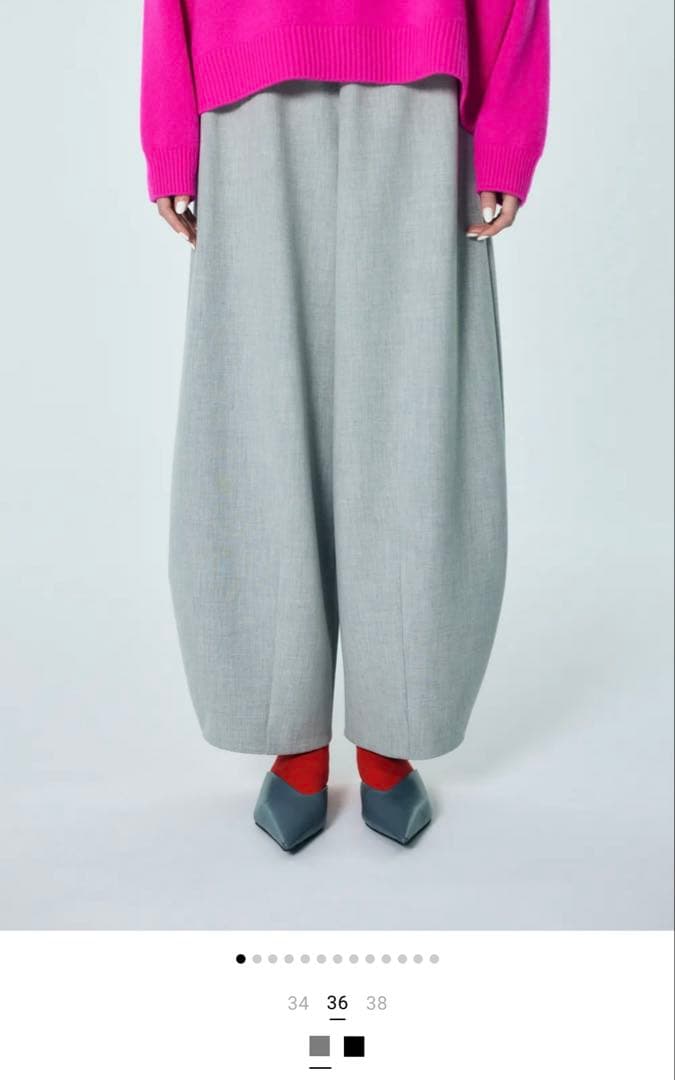 パンツ enfold ROUND TROUSER