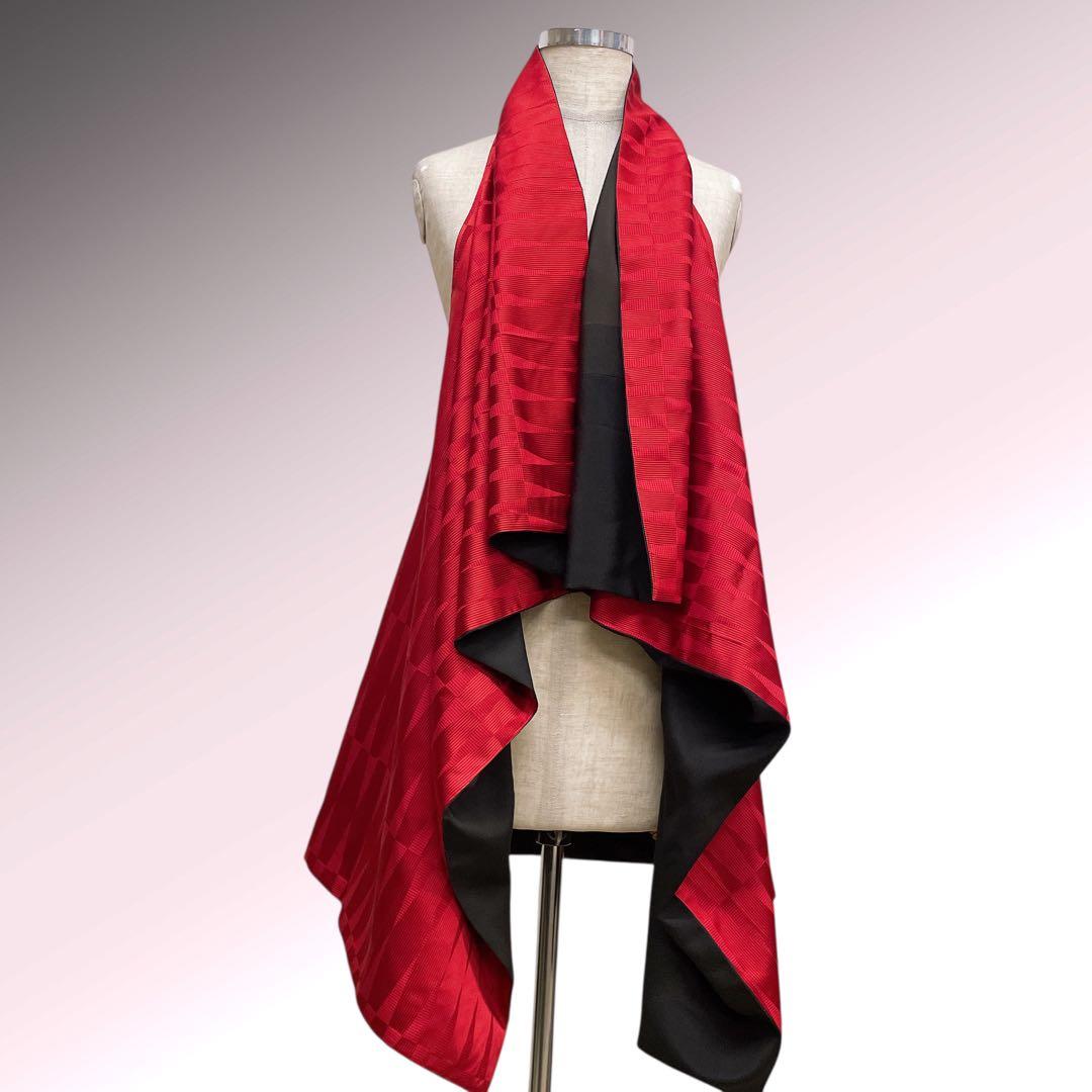 アンティーク 留袖スクエアジレ 着物リメイク リバーシブル J80108