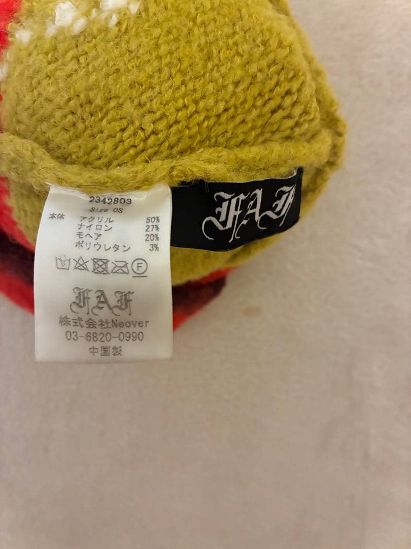 FAF モヘアビーニー　beanie peace