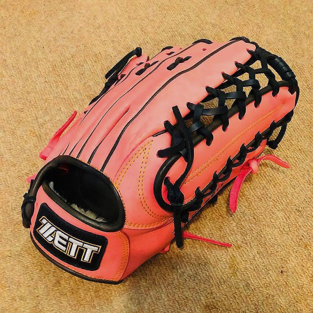 m*1様 ZETT DYNA オーダー ピンク 硬式グローブ