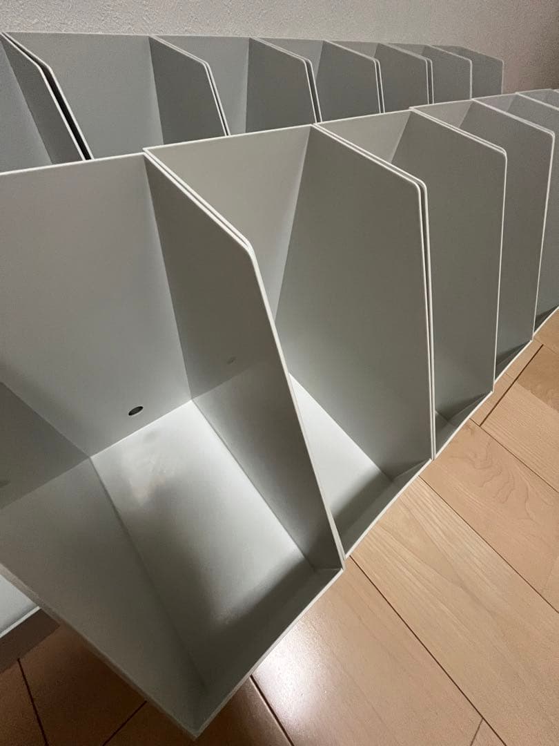 無印良品 ポリプロピレンスタンドファイルボックス・ワイド・Ａ４用・ホワイトグレー