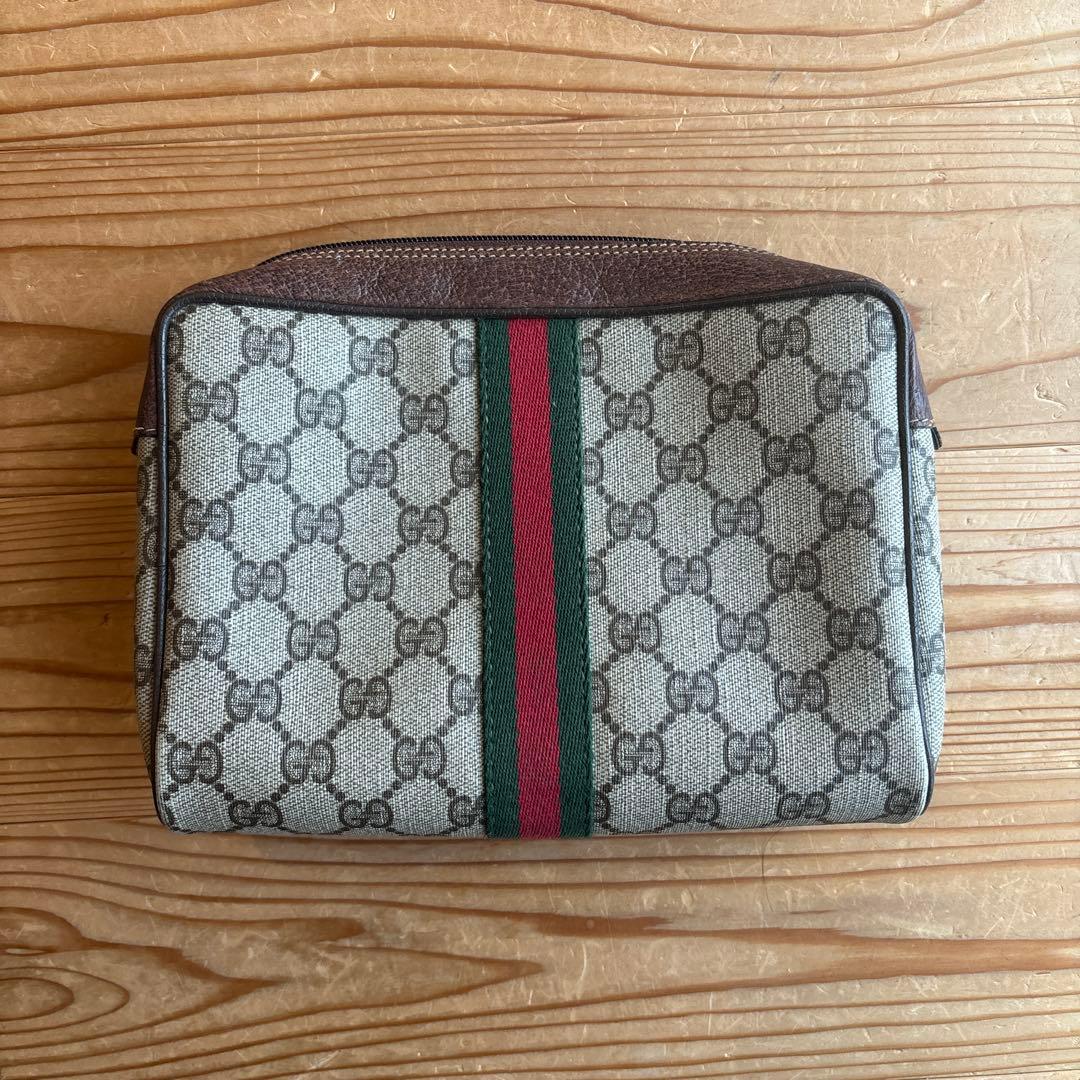 オールドグッチ　シェリーライン　ポーチ　クラッチバッグ