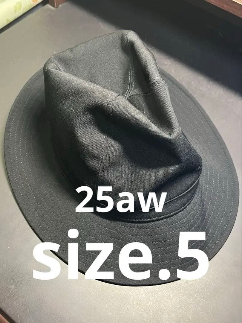 ま*！様 yohji yamamoto pour homme 25aw フェドラ