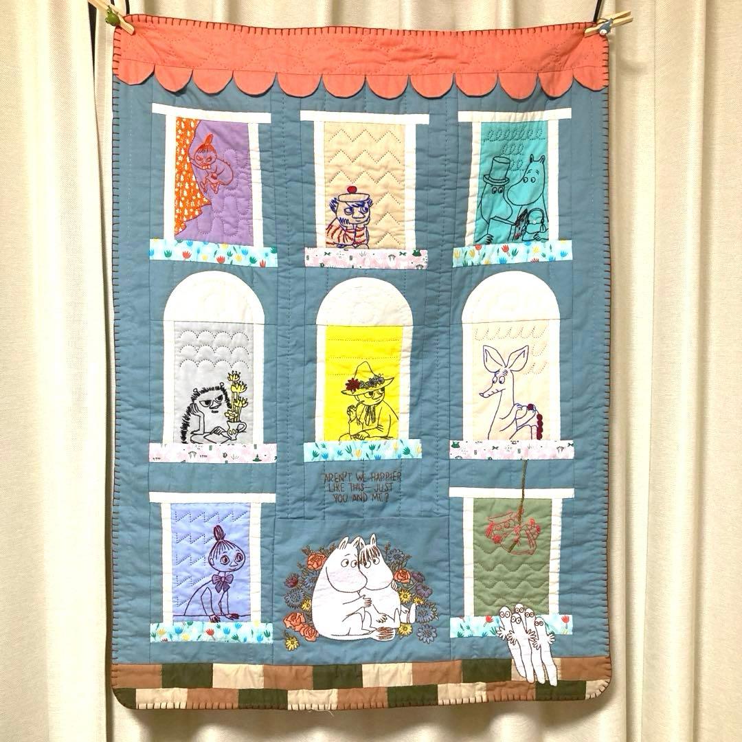 たのしいムーミンキルト　ブランケット　完成品