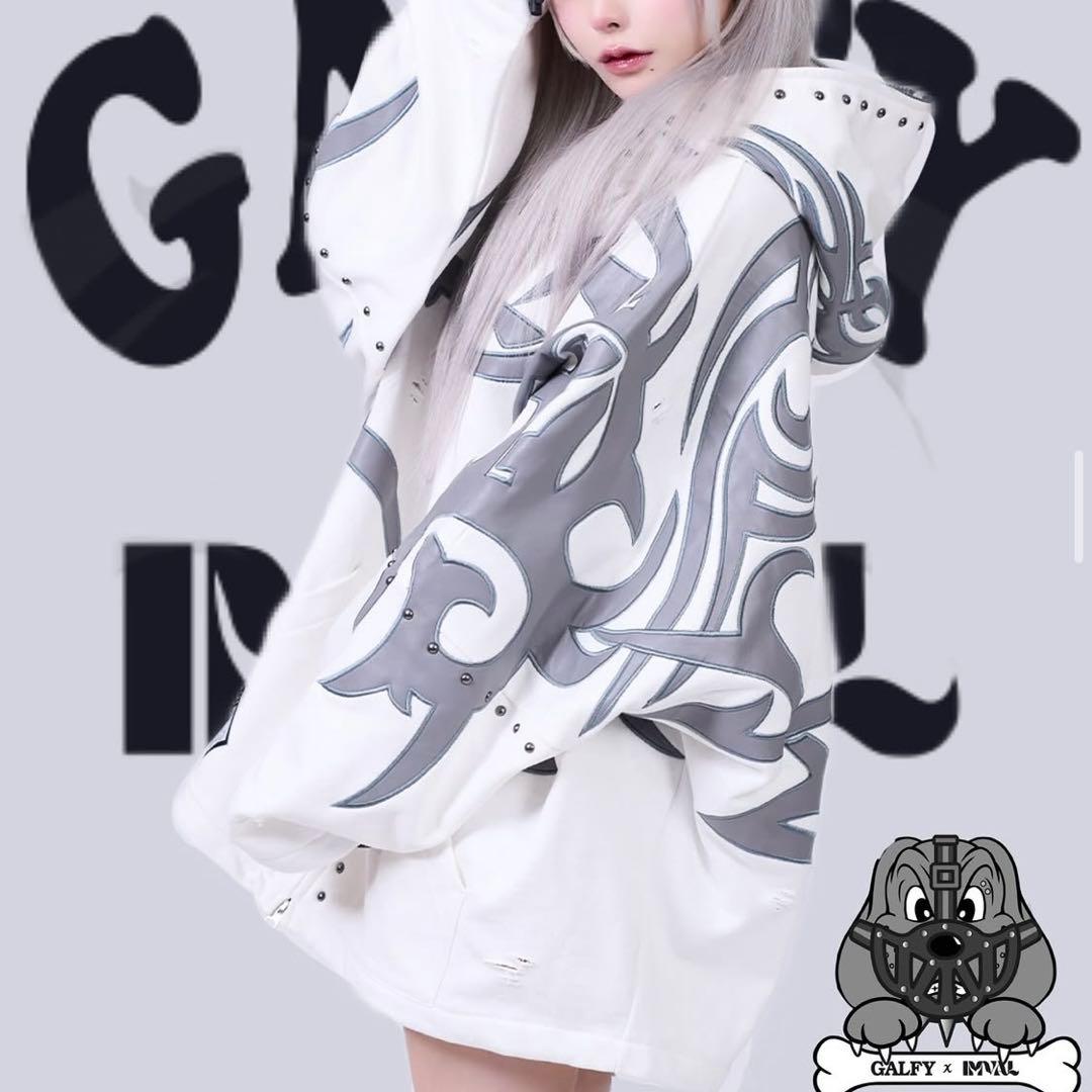 トップス IMVAL x GALFY Bondage Dog Foodie [WHT]