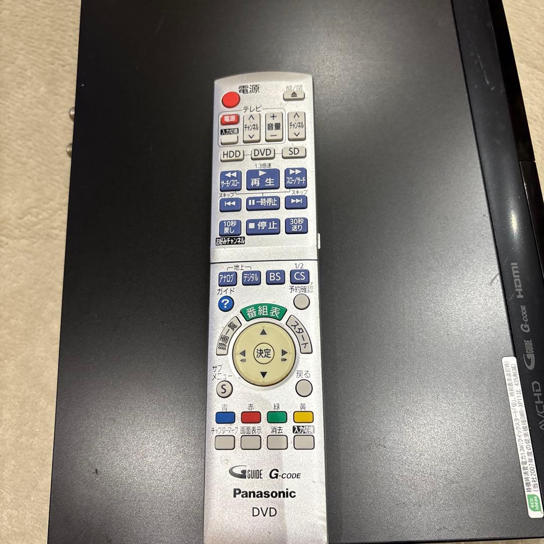 パナソニック　DIGA　HDD搭載ハイビジョンDVDレコーダー　09年製