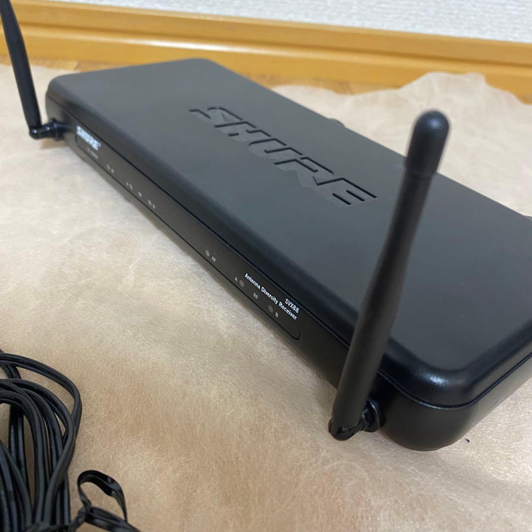 極美品✨SHURE svx88/pg28ワイヤレスマイクロフォン+受信機セット