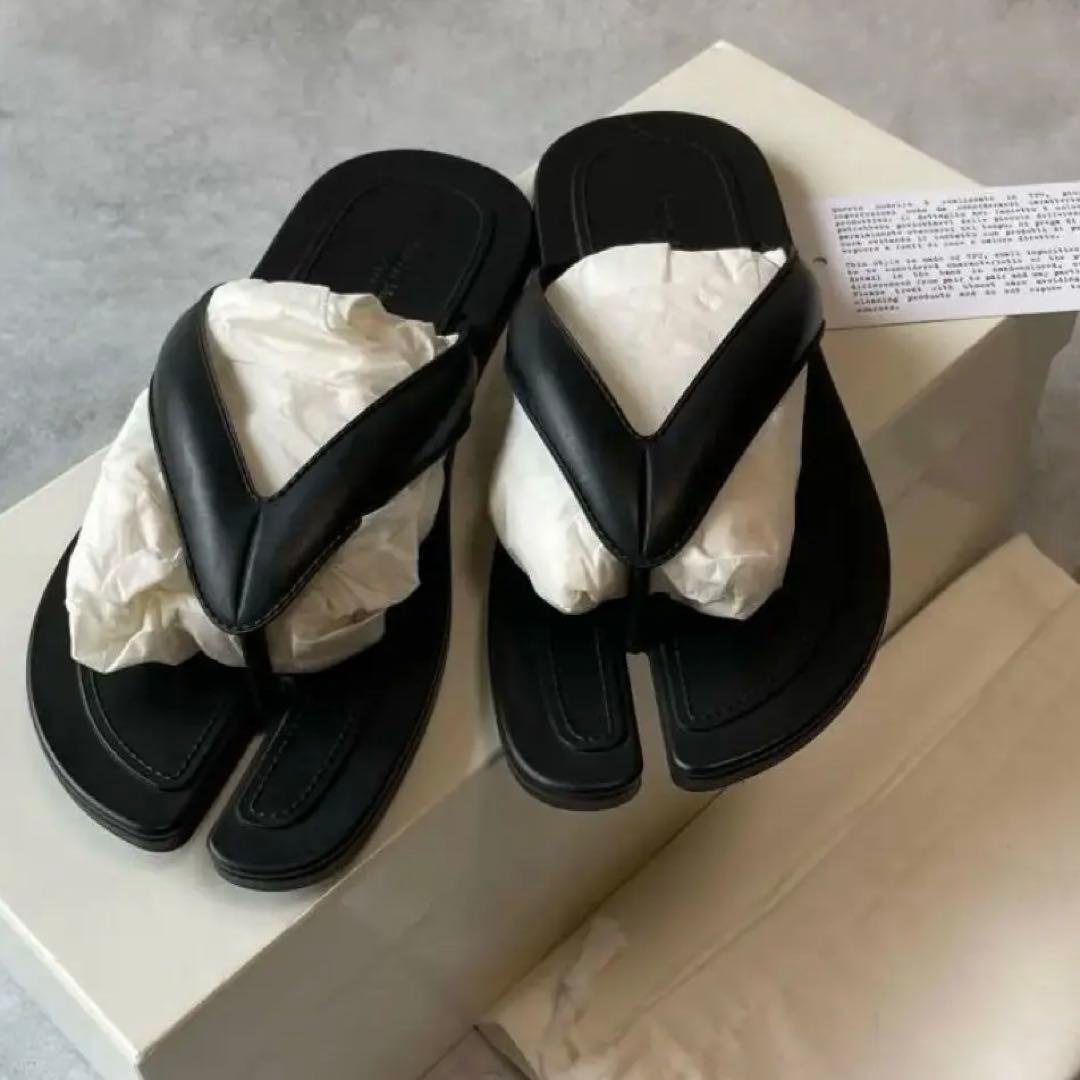 Maison Margielaトングサンダル tabi 22.5cm/ブラック