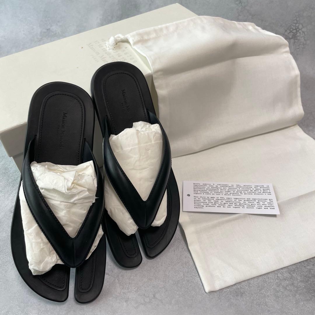 Maison Margielaトングサンダル tabi 22.5cm/ブラック
