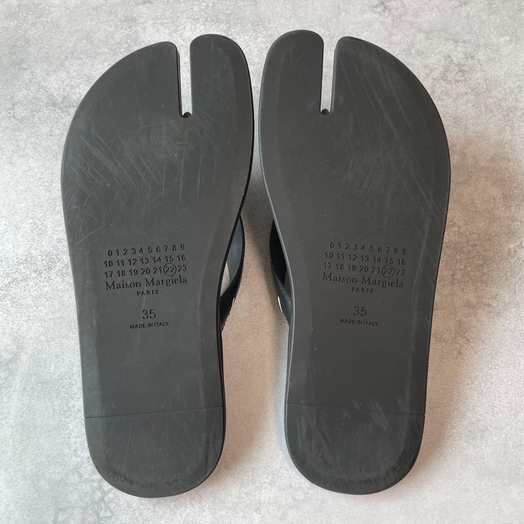 Maison Margielaトングサンダル tabi 22.5cm/ブラック