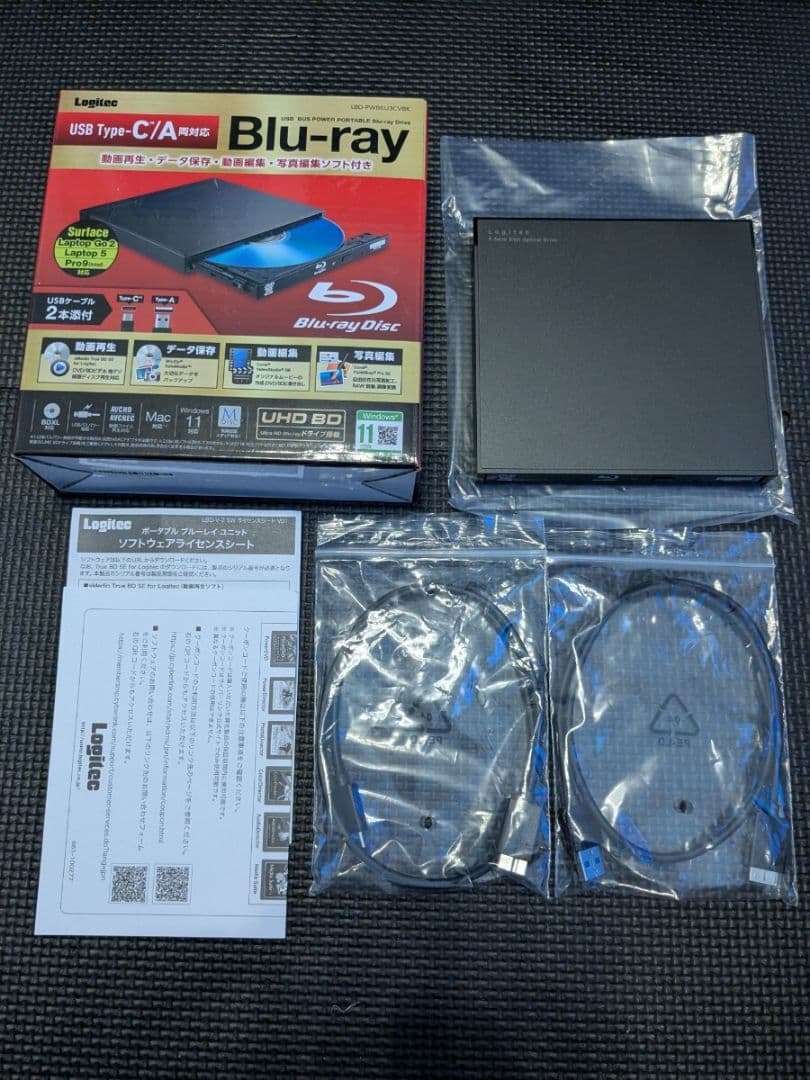 Logitec Blu-rayドライブ USB Type-C/A
