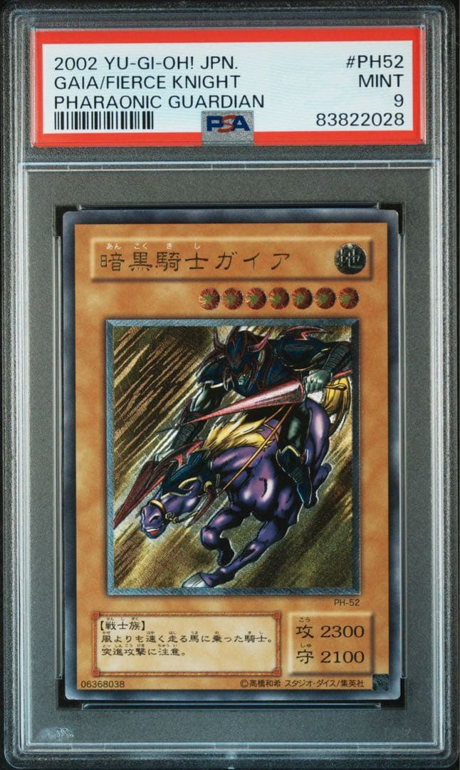 暗黒騎士ガイア　レリーフ　PSA9 遊戯王