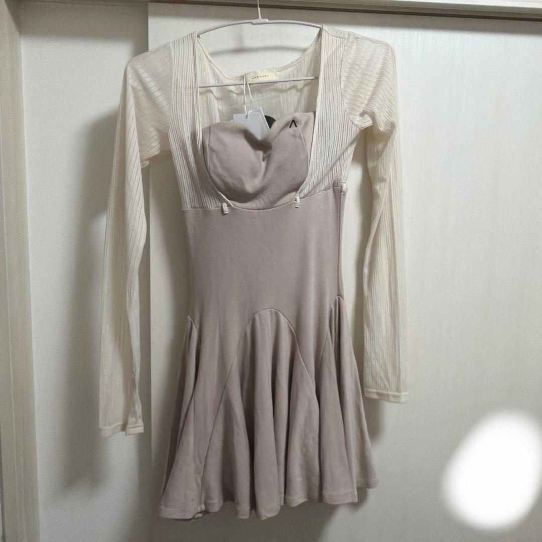 スカート ANDMARY Lona ribbon mini dress