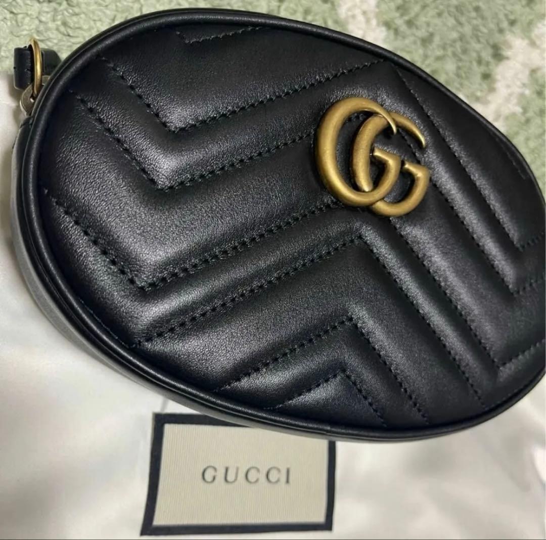 定価18万9千円正規新品☆グッチ☆GGマーモン2wayベルトバッグウエストポーチ