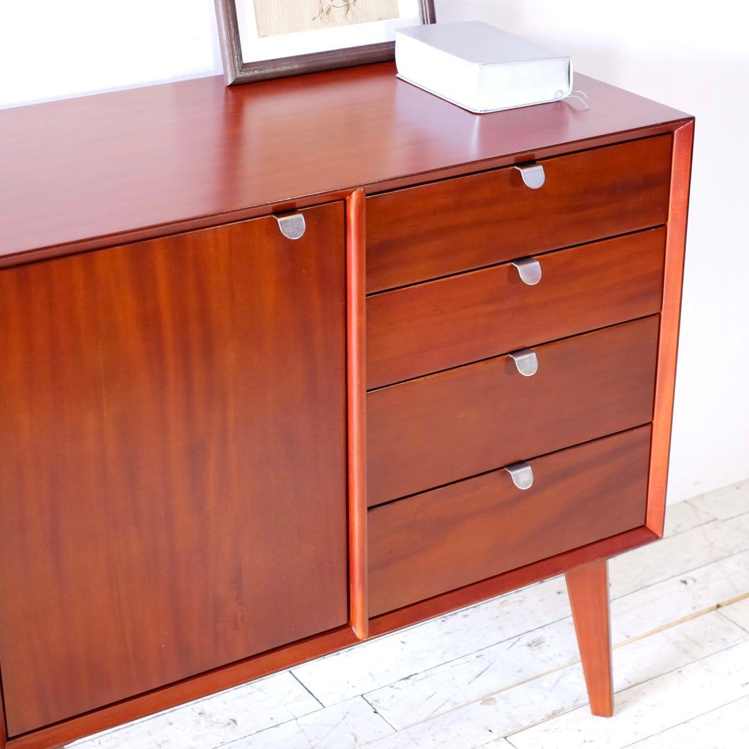 E 新品 北欧 リビングボード キャビネット サイドボード 本棚 収納