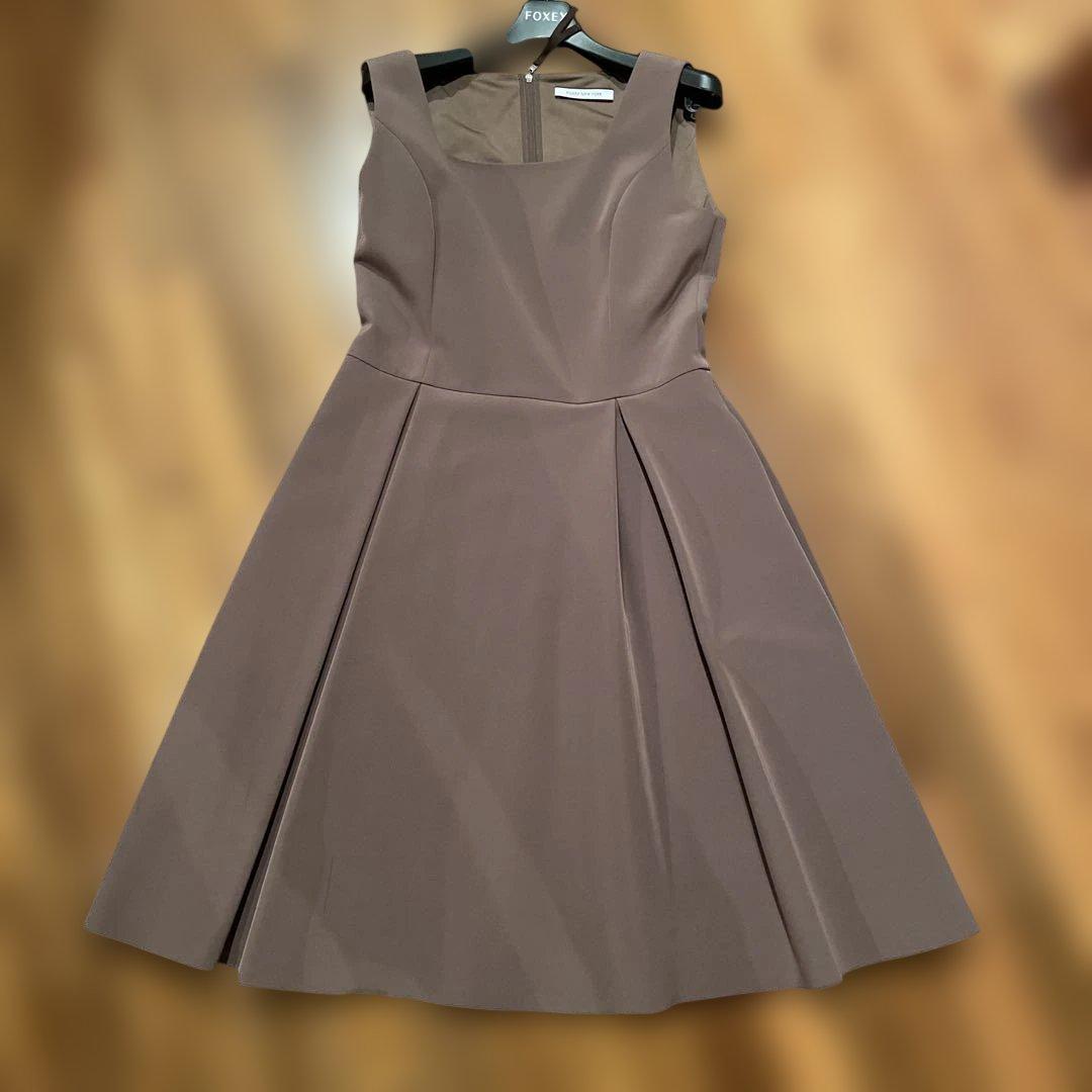 FOXEY new york モカ　ドレス42サイズ