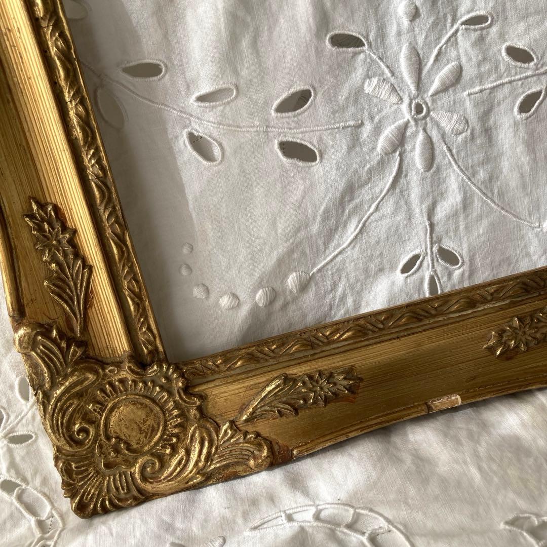 ♪フランスアンティーク 装飾模様が素敵なフレーム 額