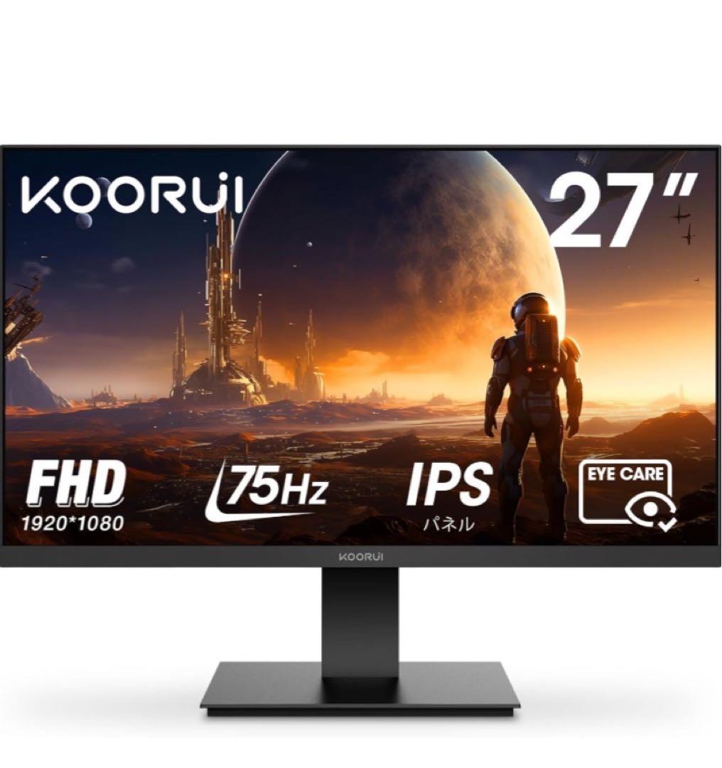KOORUI 27N1 IPS フルHD 1080P ゲーミングモニター