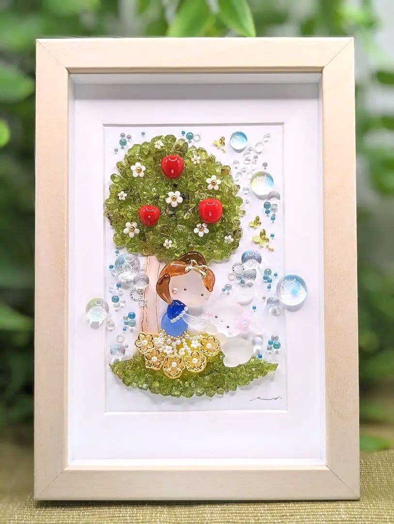『Apple Blossom & Princess.*』シーグラスアート