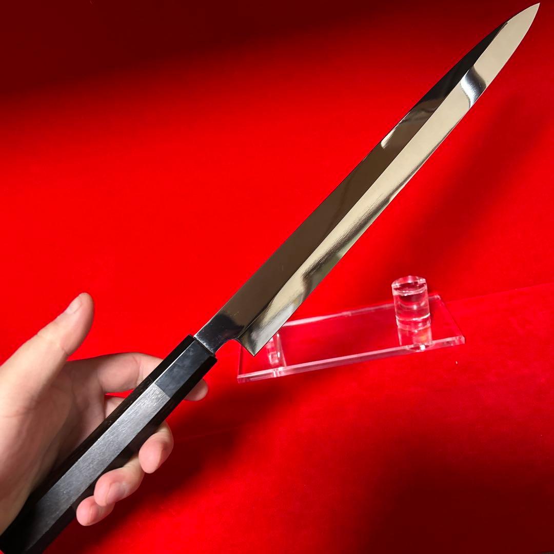 包丁　フグ引く　尺　全鏡面仕上げ　切味抜群　箱付　未使用品