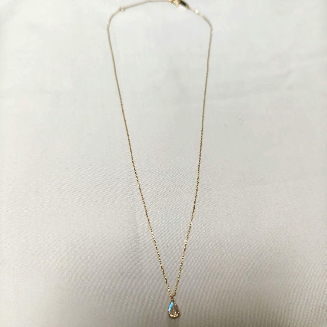 k10YG　ムーンストーン ネックレス　40cm
