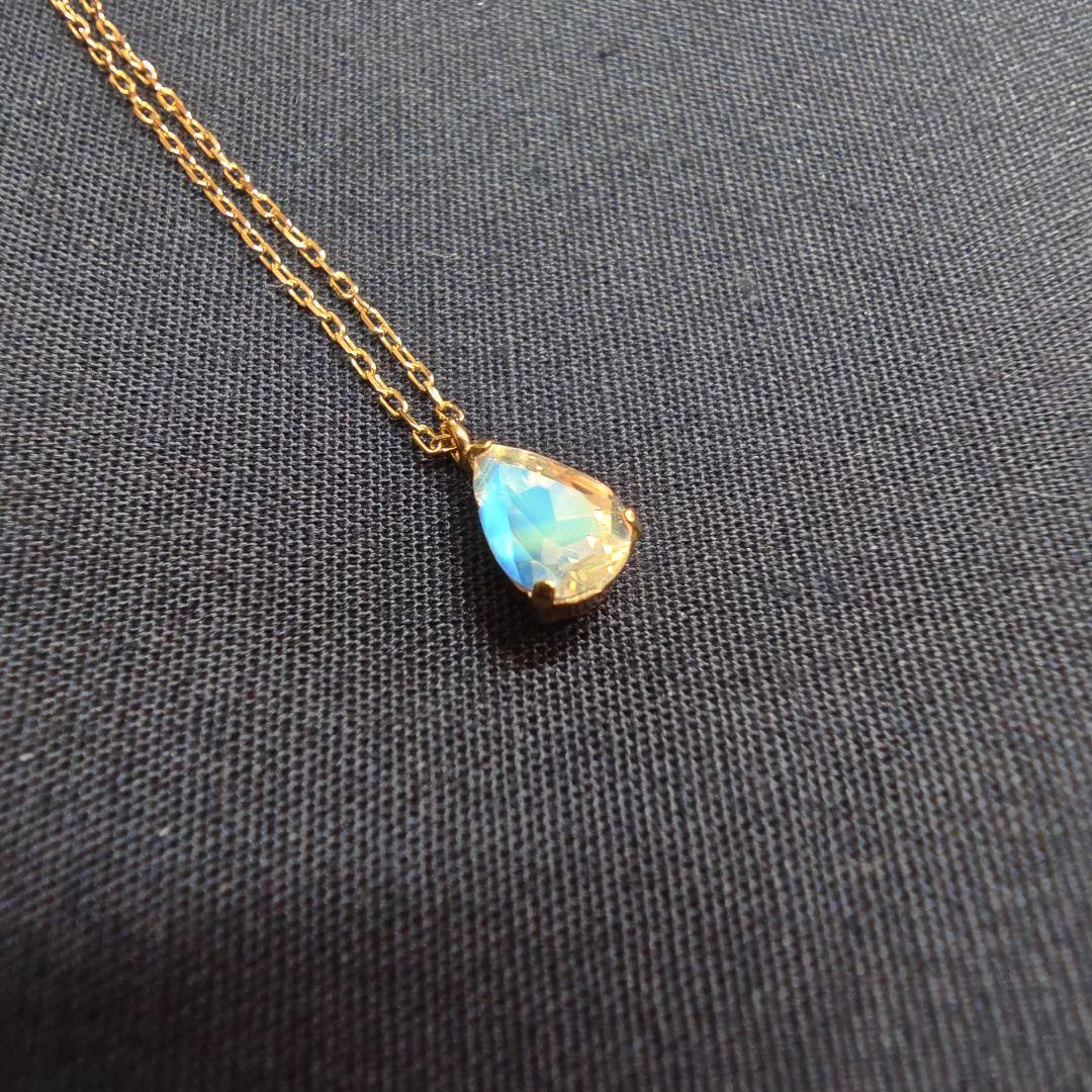 k10YG　ムーンストーン ネックレス　40cm